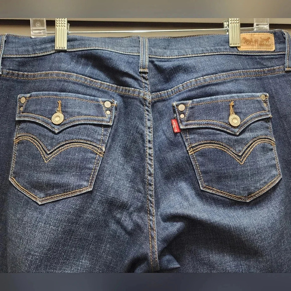 Levi's Denim - Levi's Jeans 505 Women's 12 s/c Straight Leg Blue Dark Wash Measures 34x28